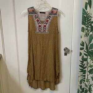 Anthropologie Bohemian Embroidered Dress